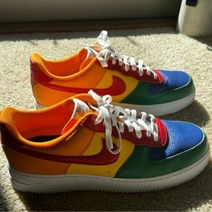 Men’s Nike Air Force 1 Low - BeYou/Pride Size 13 custom shoes - brand new w/box!
